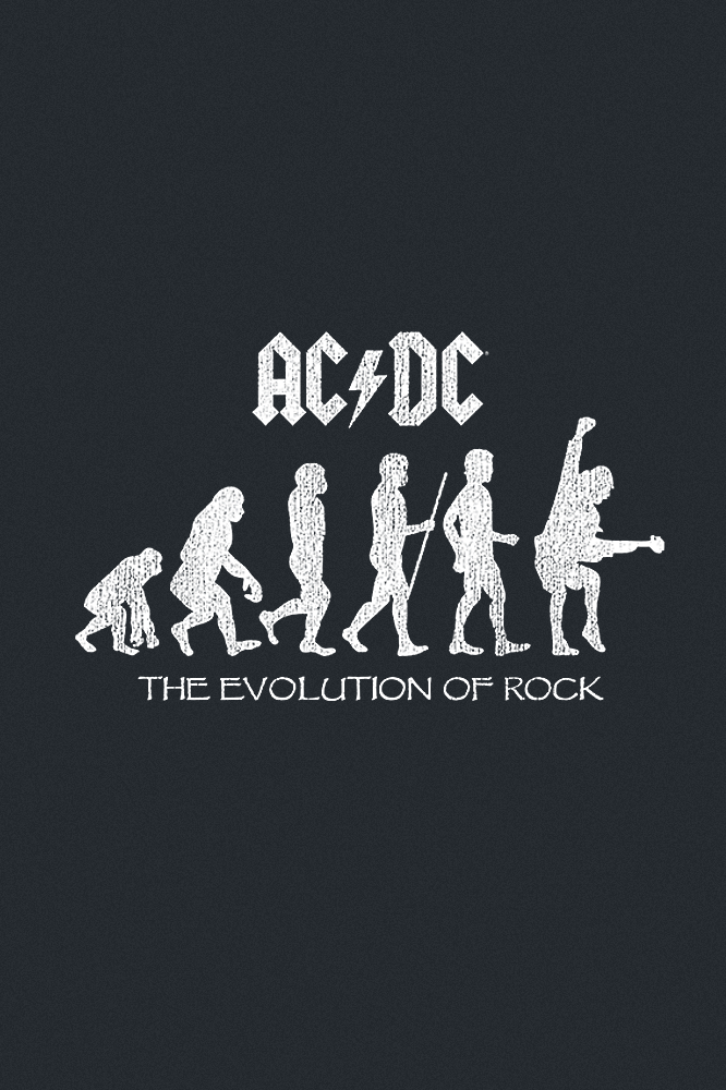 T-Shirt Manches courtes  de AC/DC - Evolution Of Rock - S à 5XL - pour Homme - noir - AC/DC - View 2
