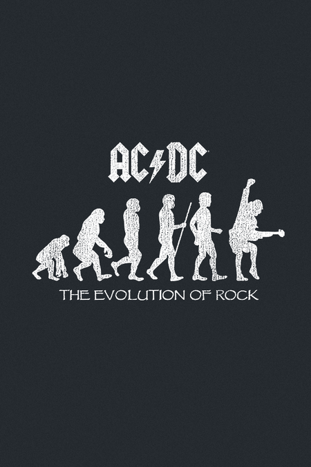 T-Shirt Manches courtes  de AC/DC - Evolution Of Rock - S à 5XL - pour Homme - noir - AC/DC - View 2