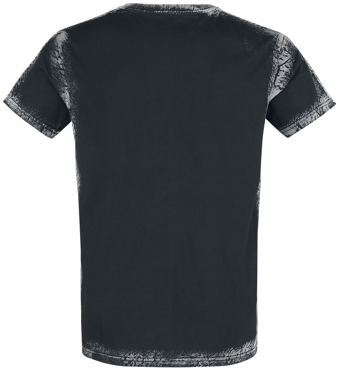 T-Shirt Manches courtes  de Rock Rebel by EMP - T-Shirt Noir Imprimé Frontal & Délavé - M à 4XL - pour Homme - noir - Rock Rebel by EMP - View 2