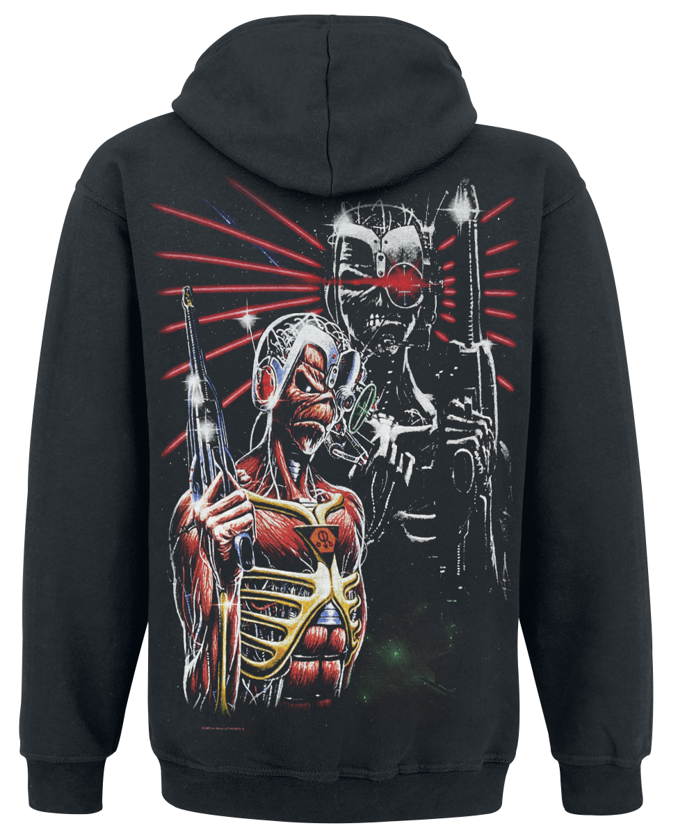 Sweat-shirt à capuche  de Iron Maiden - Terminate - S à XXL - pour Homme - noir - Iron Maiden - View 2