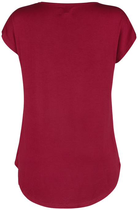 T-Shirt Manches courtes  de RED by EMP - T-Shirt Rouge - S à 4XL - pour Femme - bordeaux - RED by EMP - View 2