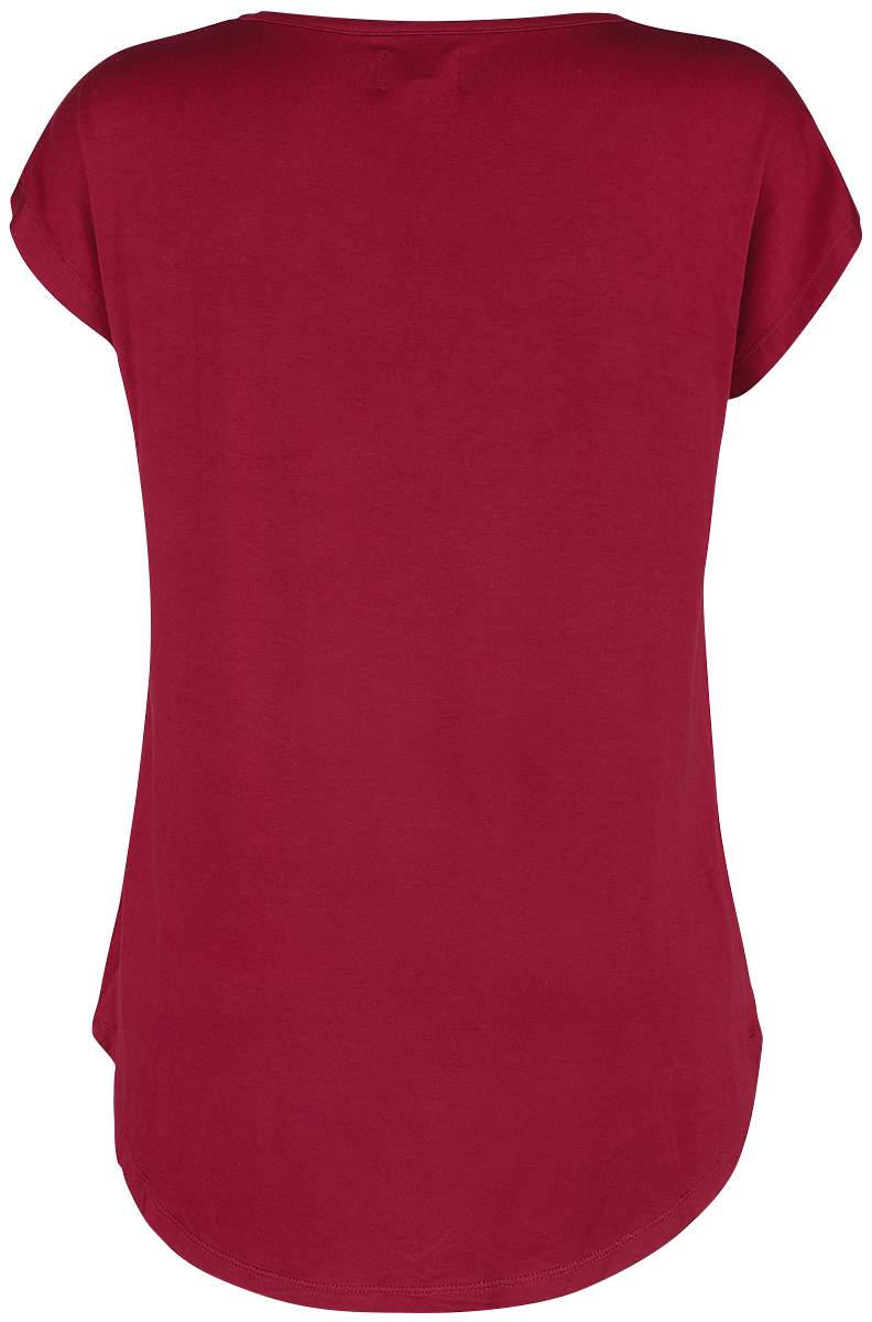 T-Shirt Manches courtes  de RED by EMP - T-Shirt Rouge - S à 4XL - pour Femme - bordeaux - RED by EMP - View 2