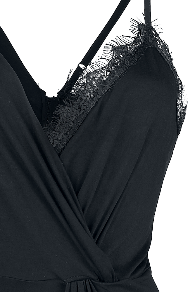T-shirt manches longues Gothic de Gothicana by EMP - Haut Avec Dentelle - S à L - pour Femme - noir - Gothicana by EMP - View 2