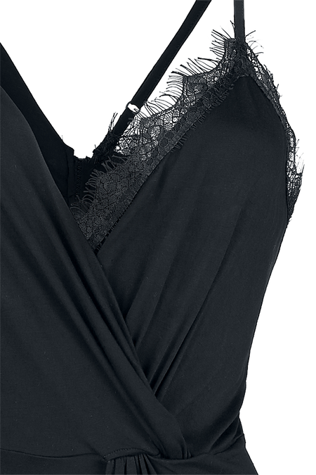 T-shirt manches longues Gothic de Gothicana by EMP - Haut Avec Dentelle - S à L - pour Femme - noir - Gothicana by EMP - View 2