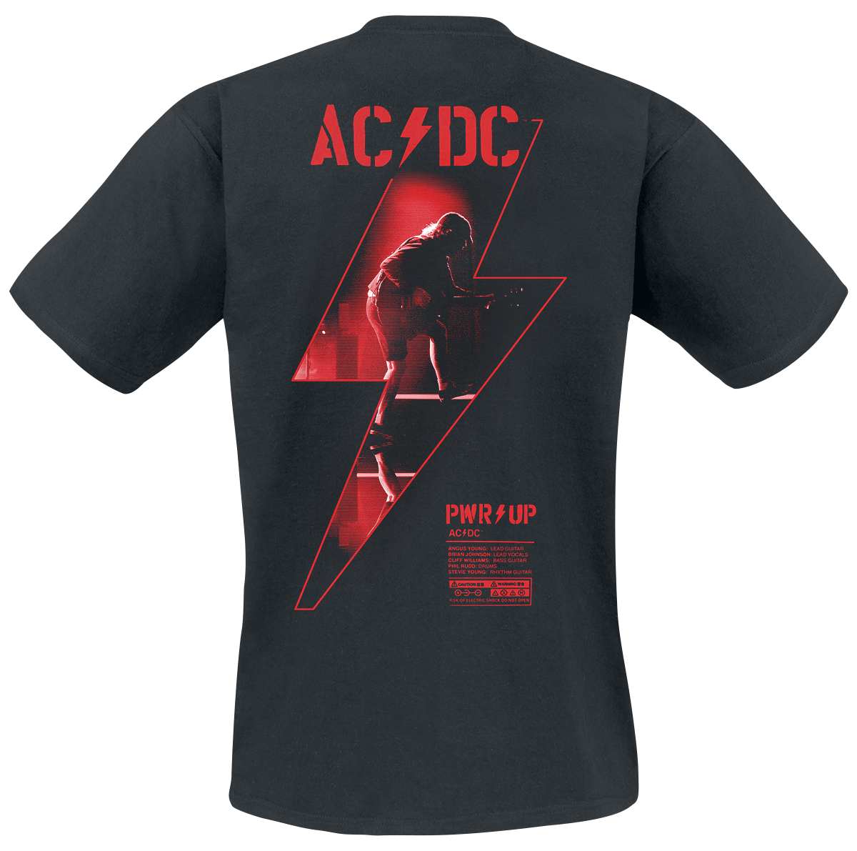 T-Shirt Manches courtes  de AC/DC - PWR UP - S à 5XL - pour Unisexe - noir - AC/DC - View 2