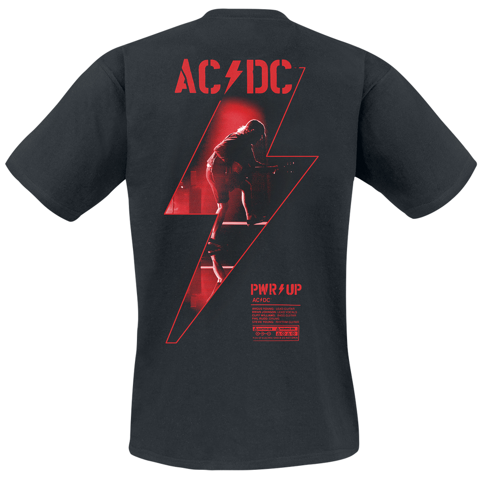 T-Shirt Manches courtes  de AC/DC - PWR UP - S à 5XL - pour Unisexe - noir - AC/DC - View 2