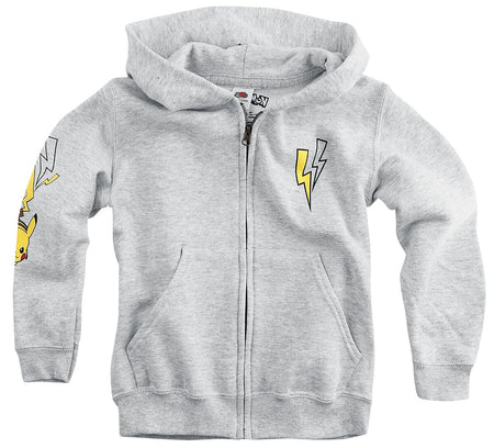 Veste à capuche Zippée Gaming de Pokémon - Enfants - Pikachu - Pokemon Trainer - 116 à 152 - pour filles & garçonse - gris chiné - Pokémon