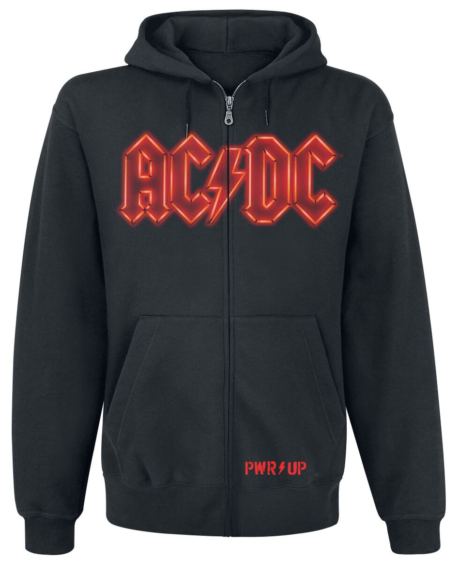 Sweat-shirt zippé à capuche  de AC/DC - PWR UP - S à XXL - pour Homme - noir - AC/DC