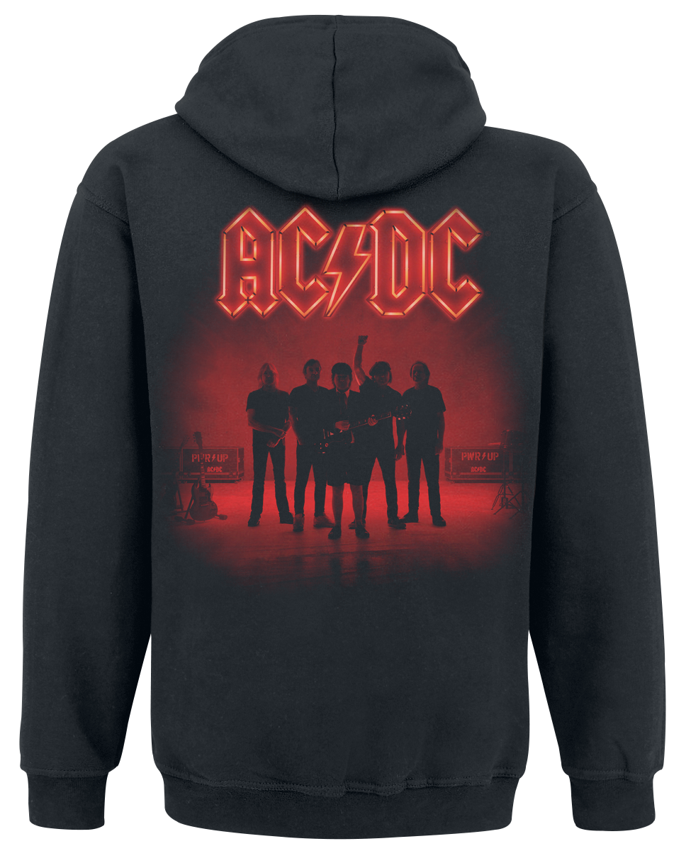 Sweat-shirt zippé à capuche  de AC/DC - PWR UP - S à XXL - pour Homme - noir - AC/DC - View 2