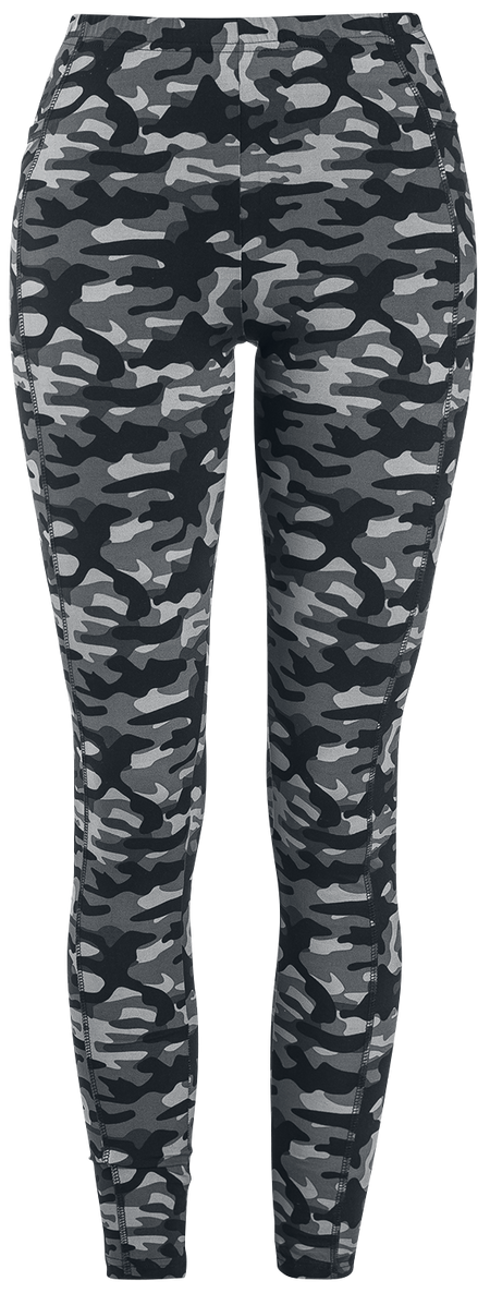 Legging  de Rock Rebel by EMP - Leggings Camouflage Gris Poches Latérales - XS à 5XL - pour Femme - gris - Rock Rebel by EMP - View 2