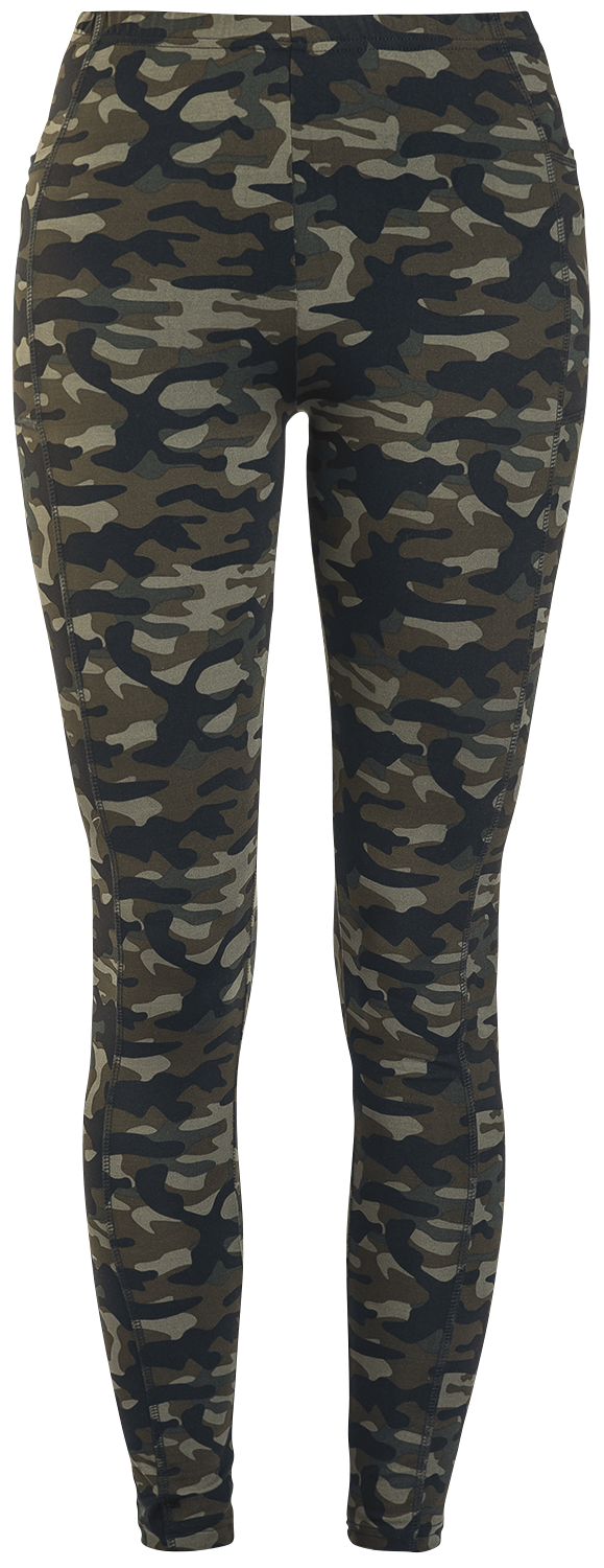 Legging  de Rock Rebel by EMP - Leggings Camouflage Olive Avec Poches Latérales - XS à 5XL - pour Femme - olive - Rock Rebel by EMP - View 2