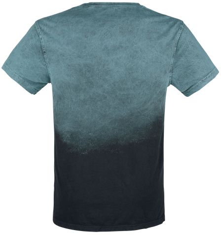 T-Shirt Manches courtes  de Outer Vision - Tattoo Vagues - L à 4XL - pour Homme - turquoise - Outer Vision - View 2