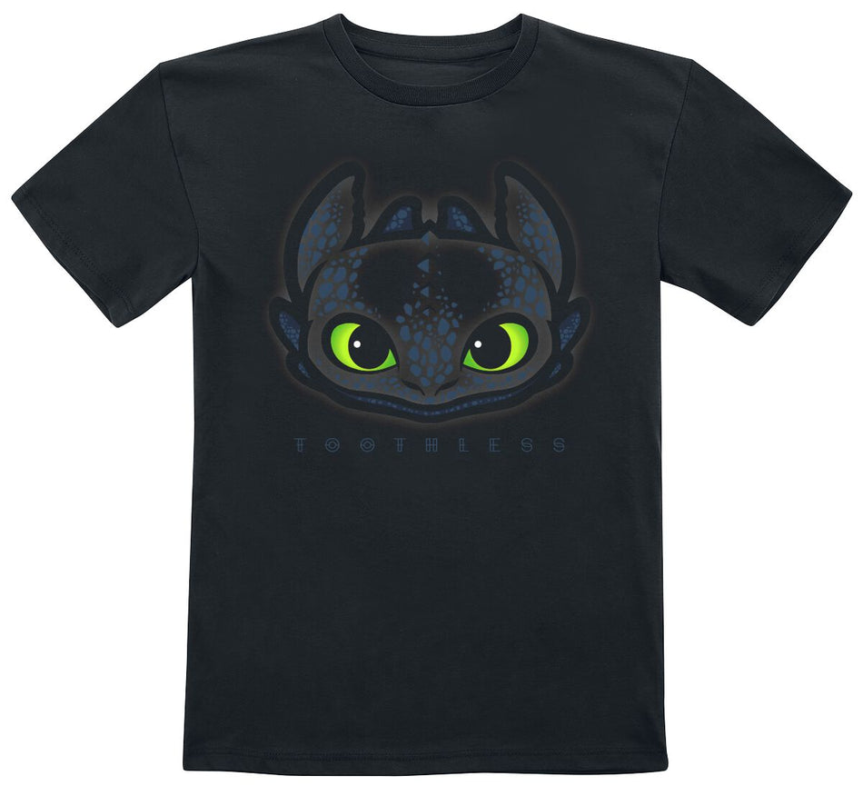 T-shirt  de Dragons - Enfants - Krokmou - 104 à 152 - pour Enfants - noir - Dragons
