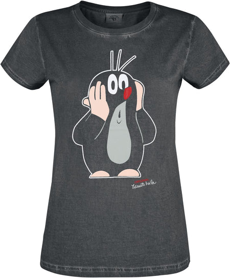 T-Shirt Manches courtes  de The Little Mole - La Petite Taupe - XS à 3XL - pour Femme - noir - The Little Mole