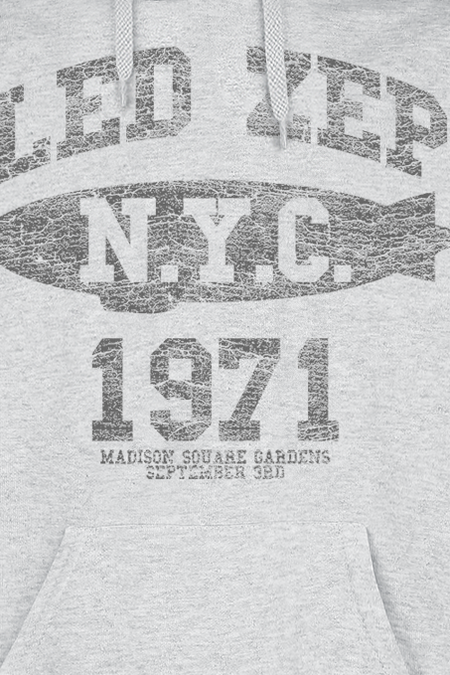 Sweat-shirt à capuche  de Led Zeppelin - LZ College - S à XL - pour Homme - gris - Led Zeppelin - View 2