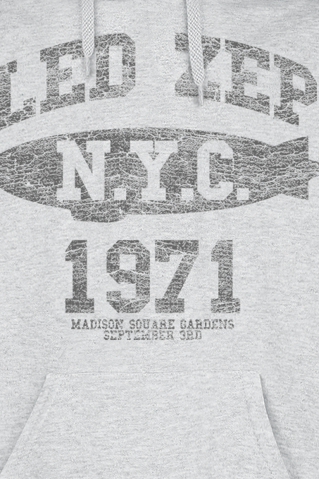 Sweat-shirt à capuche  de Led Zeppelin - LZ College - S à XL - pour Homme - gris - Led Zeppelin - View 2