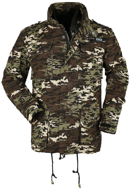 Veste d'hiver  de Black Premium by EMP - Veste Army Vintage - S à XL - pour Homme - camouflage sombre - Black Premium by EMP