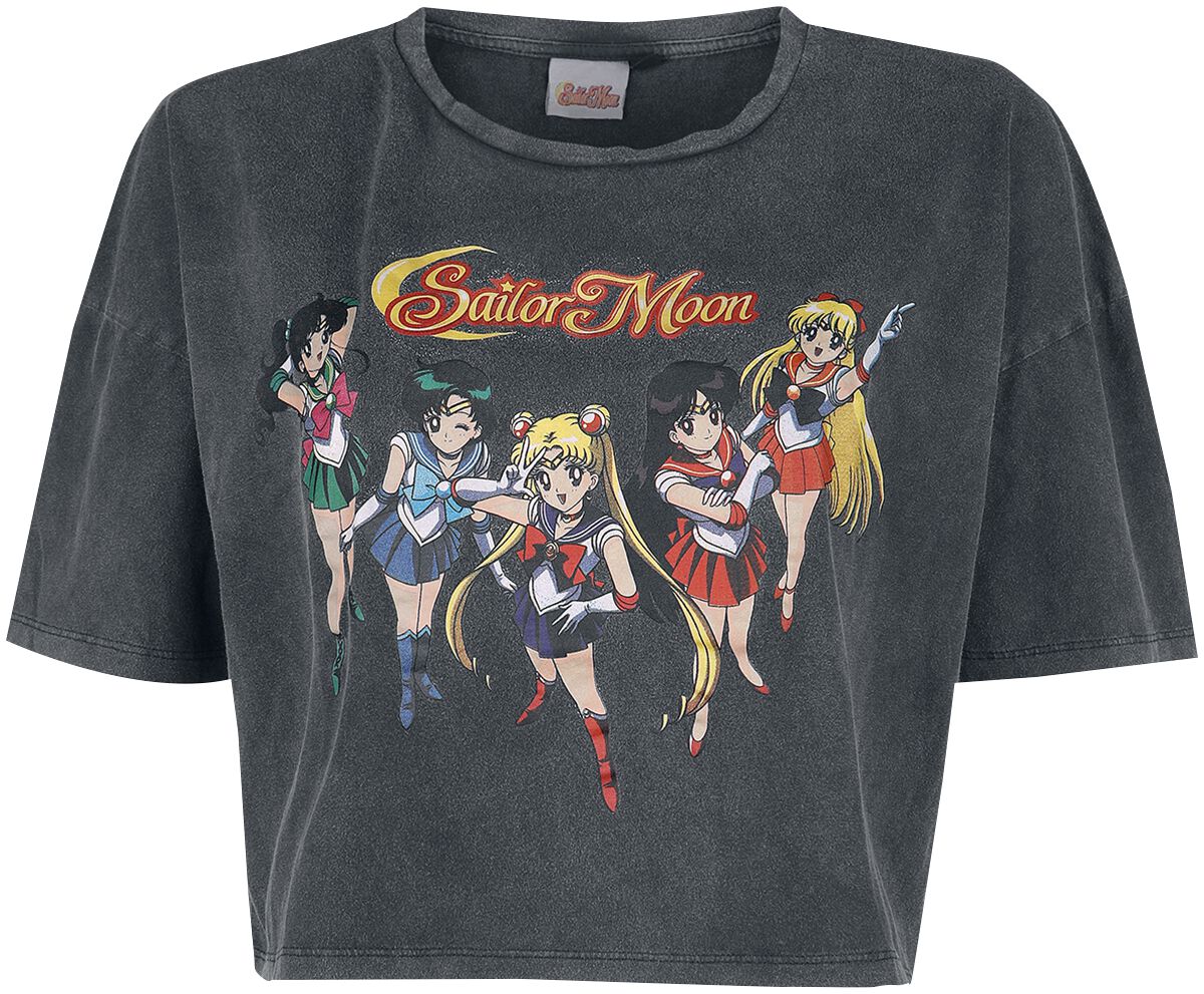 T-Shirt Manches courtes  de Sailor Moon - Group - S à 3XL - pour Femme - noir - Sailor Moon