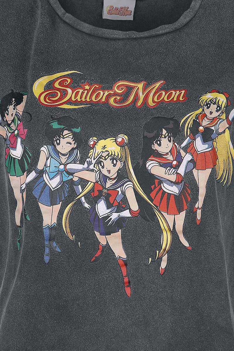 T-Shirt Manches courtes  de Sailor Moon - Group - XS à 3XL - pour Femme - noir - Sailor Moon - View 2