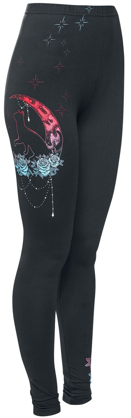 Legging  de Full Volume by EMP - Leggings Avec Imprimés - XS à L - pour Femme - noir - Full Volume by EMP
