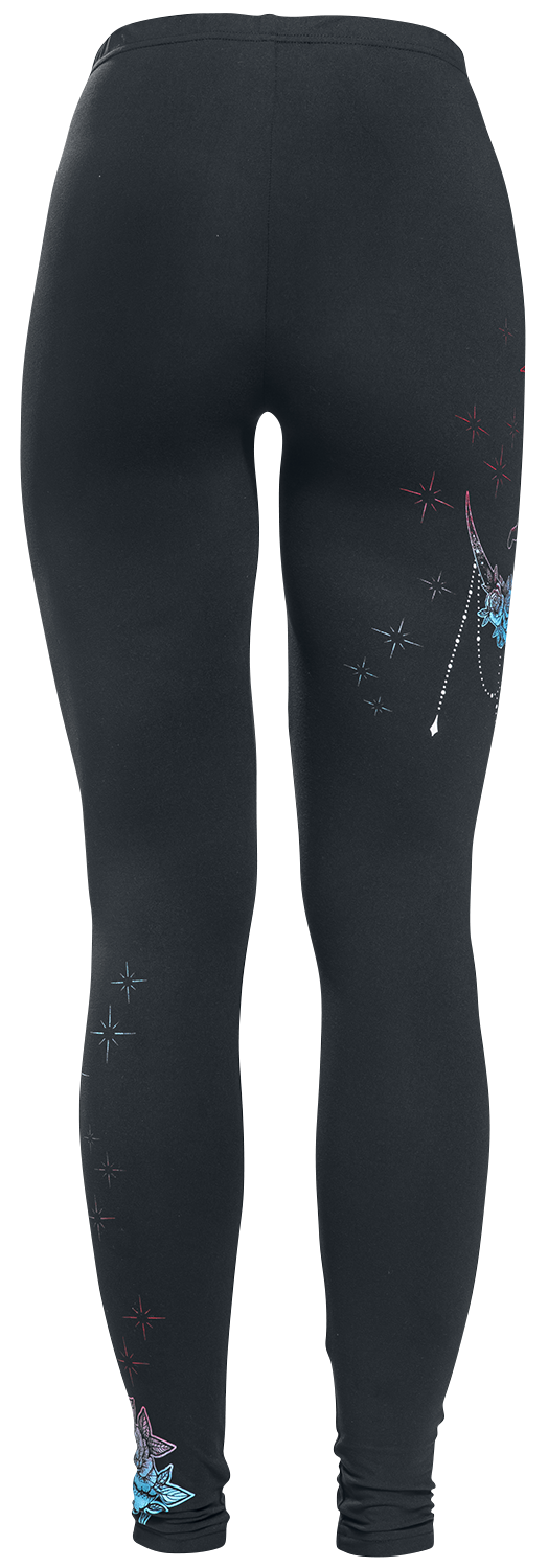 Legging  de Full Volume by EMP - Leggings Avec Imprimés - XS à L - pour Femme - noir - Full Volume by EMP - View 2