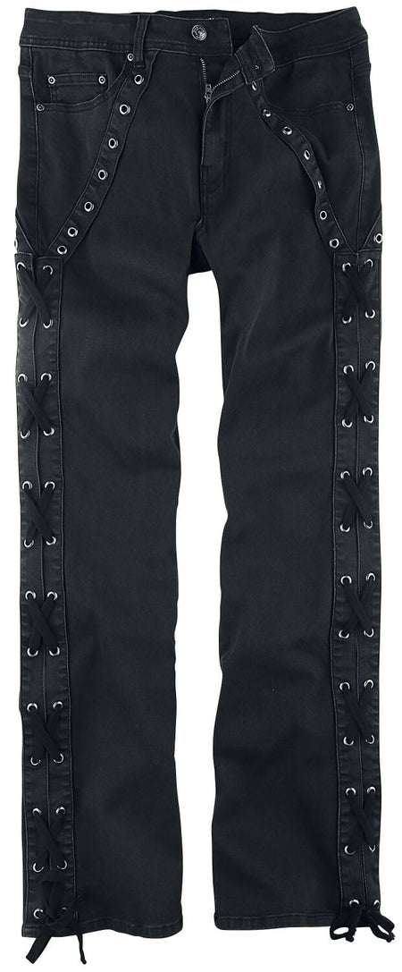 Jean Gothic de Gothicana by EMP - Pete - W30L32 à W40L34 - pour Homme - noir - Gothicana by EMP
