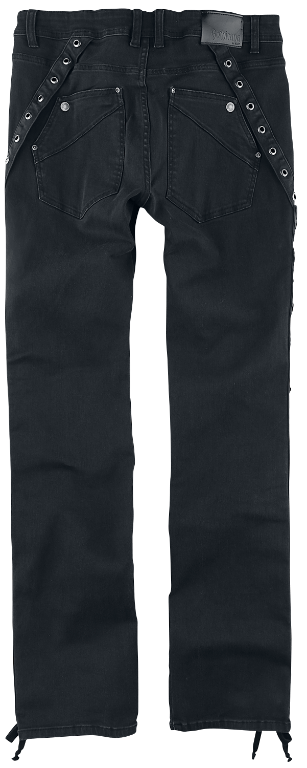 Jean Gothic de Gothicana by EMP - Pete - W30L32 à W40L34 - pour Homme - noir - Gothicana by EMP - View 2