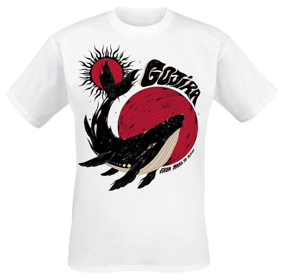 T-Shirt Manches courtes  de Gojira - Whale Sun Moon - S à XXL - pour Homme - blanc - Gojira