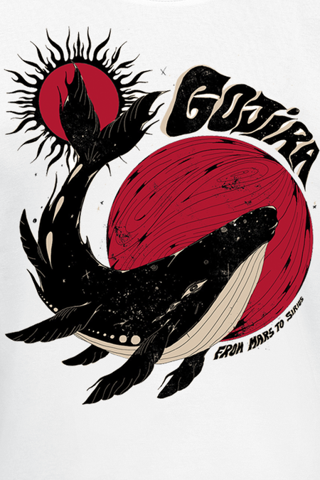 T-Shirt Manches courtes  de Gojira - Whale Sun Moon - S à XXL - pour Homme - blanc - Gojira - View 2