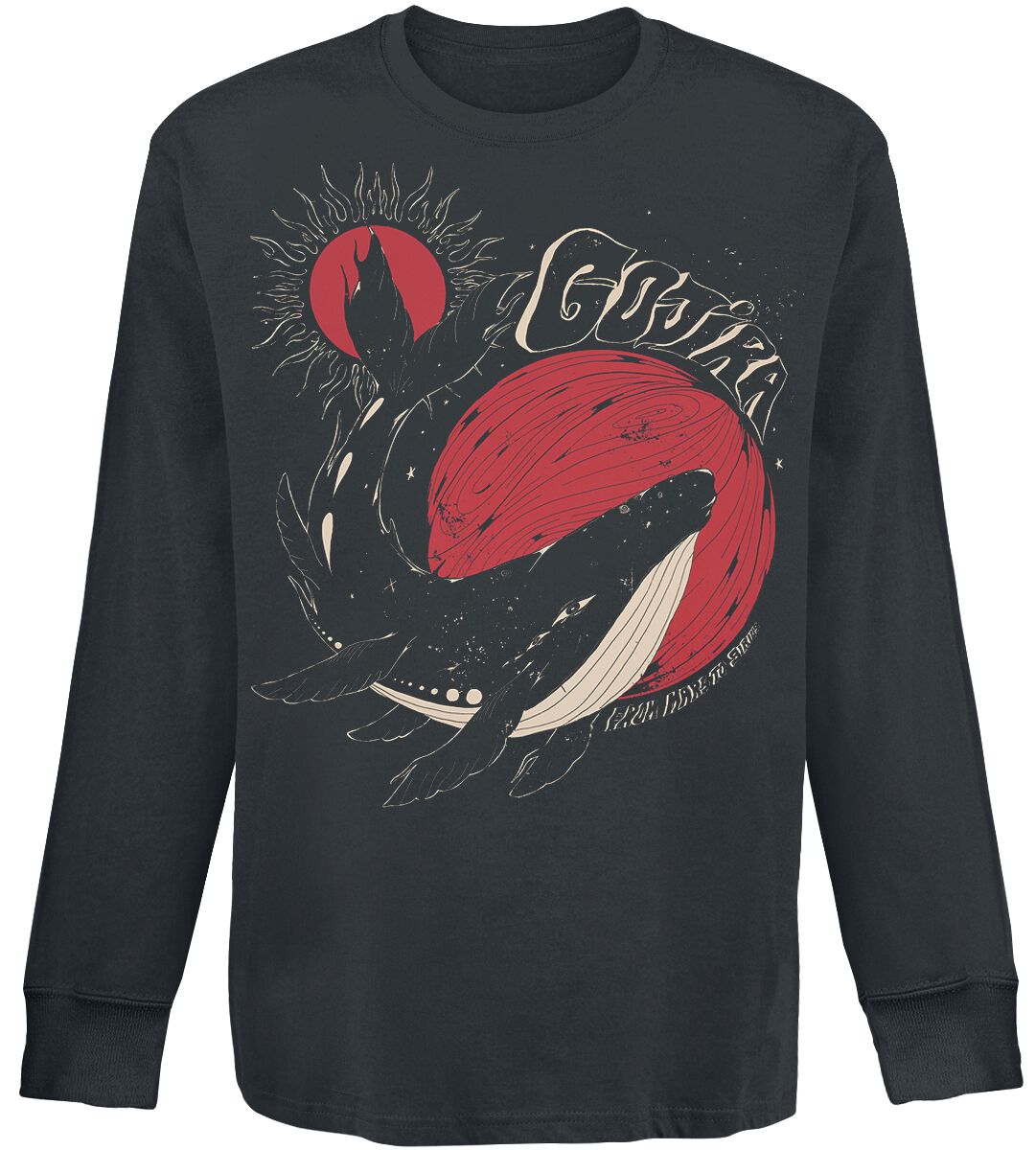 Sweat-shirt  de Gojira - Whale Sun Moon - S à XXL - pour Homme - noir - Gojira