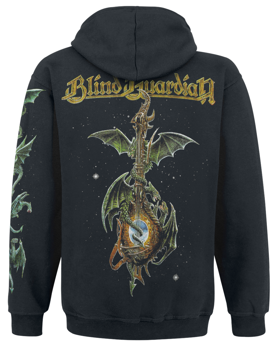 Sweat-shirt zippé à capuche  de Blind Guardian - Imagination From The Other Side - Guitar - S à XXL - pour Homme - noir - Blind Guardian - View 2