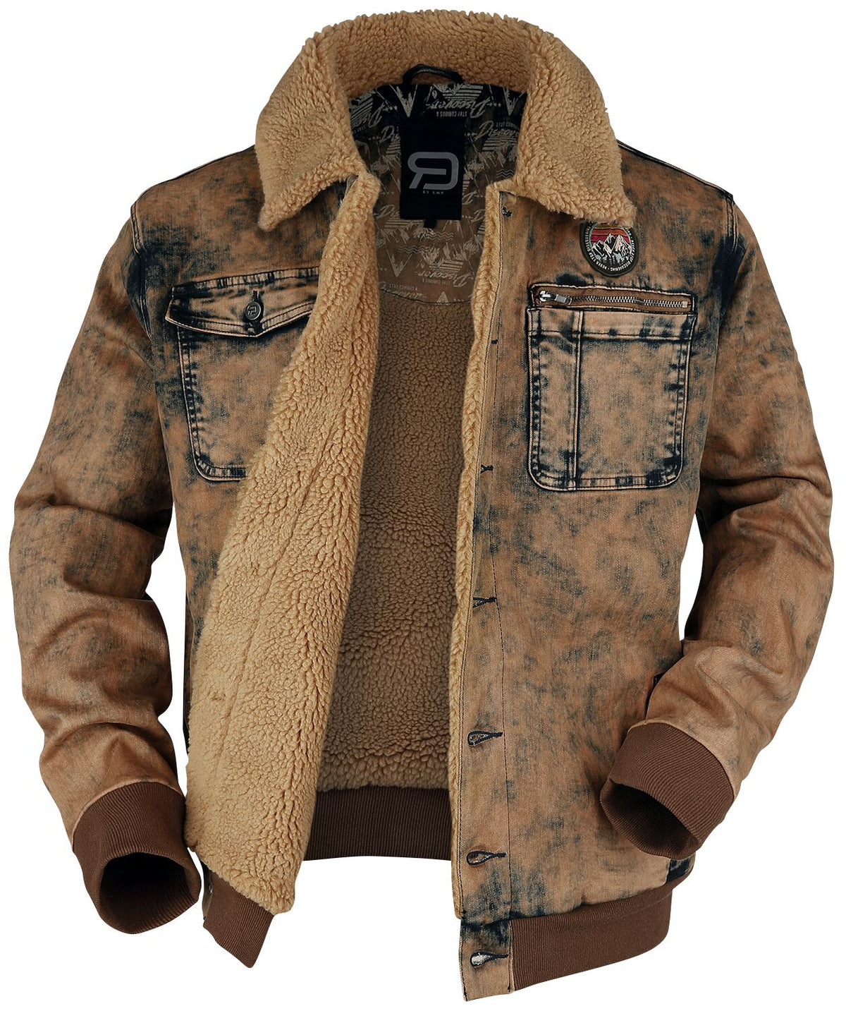 Veste mi-saison  de RED by EMP - Veste Mi-Saison Avec Polaire - S à 3XL - pour Homme - marron - RED by EMP