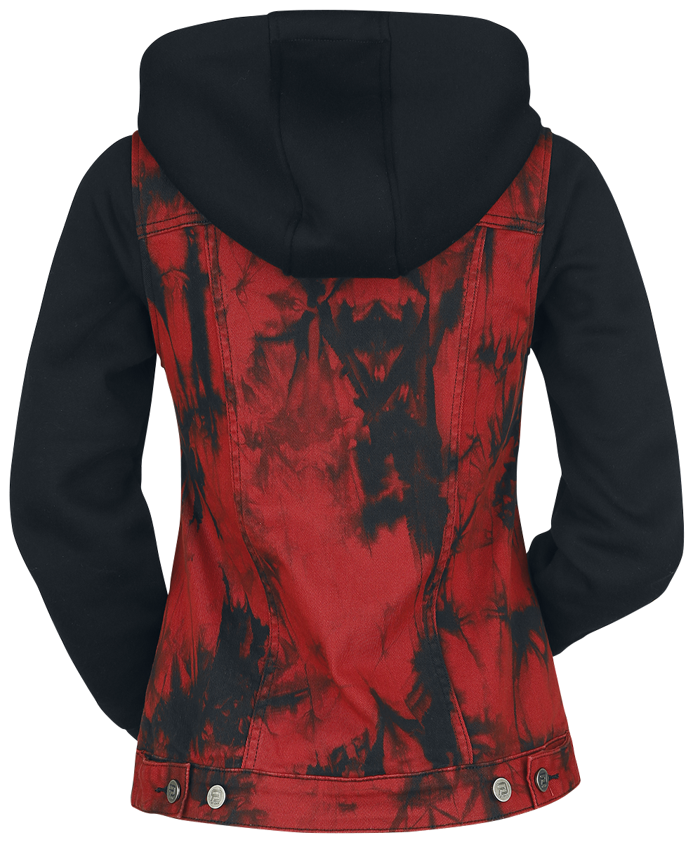 Veste en Jean  de RED by EMP - Denim Soul - S à 3XL - pour Femme - noir/rouge - RED by EMP - View 2