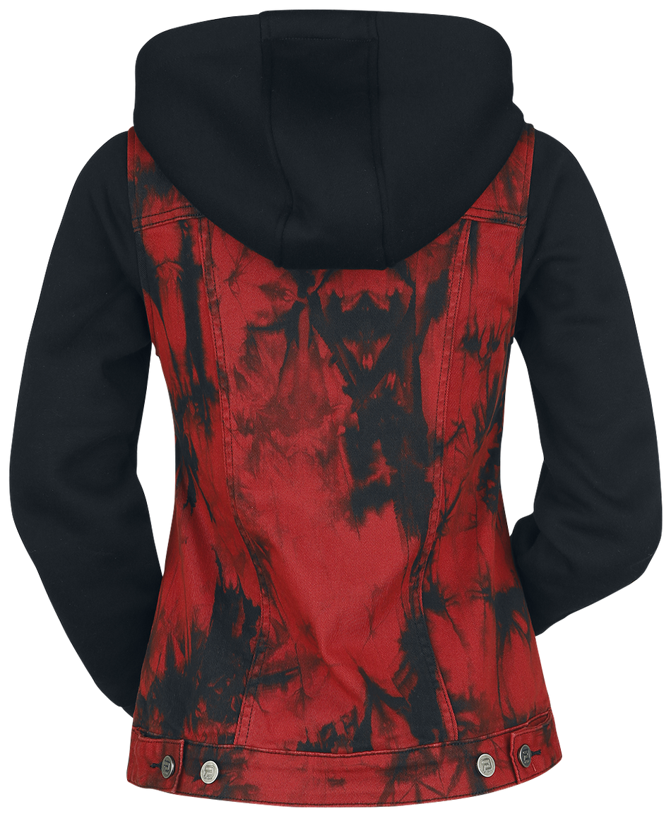 Veste en Jean  de RED by EMP - Denim Soul - S à 3XL - pour Femme - noir/rouge - RED by EMP - View 2