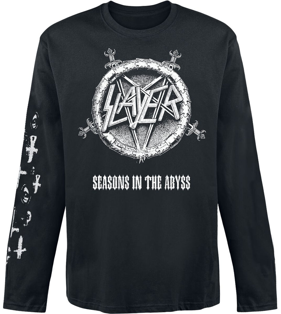 T-shirt manches longues de Slayer - Seasons In The Abyss - S à XXL - pour Homme - noir - Slayer