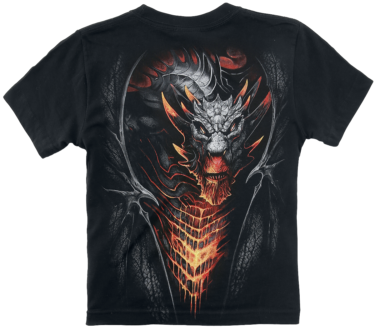 T-shirt  de Spiral - Enfants - Draconis - 116/122 à 176 - pour garçons - noir - Spiral - View 2