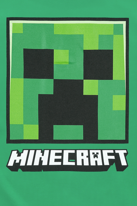 T-shirt Gaming de Minecraft - Enfants - Visage Creeper - 104 à 152 - pour filles & garçonse - vert - Minecraft - View 2