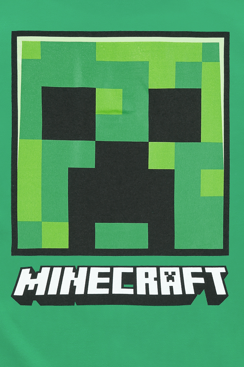 T-shirt Gaming de Minecraft - Enfants - Visage Creeper - 104 à 152 - pour Enfants - vert - Minecraft - View 2
