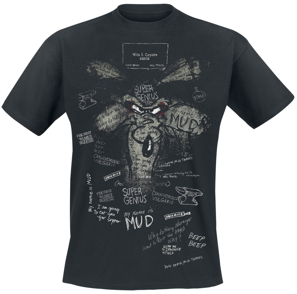 T-Shirt Manches courtes  de Looney Tunes - S à 4XL - pour Homme - noir - Looney Tunes - View 2