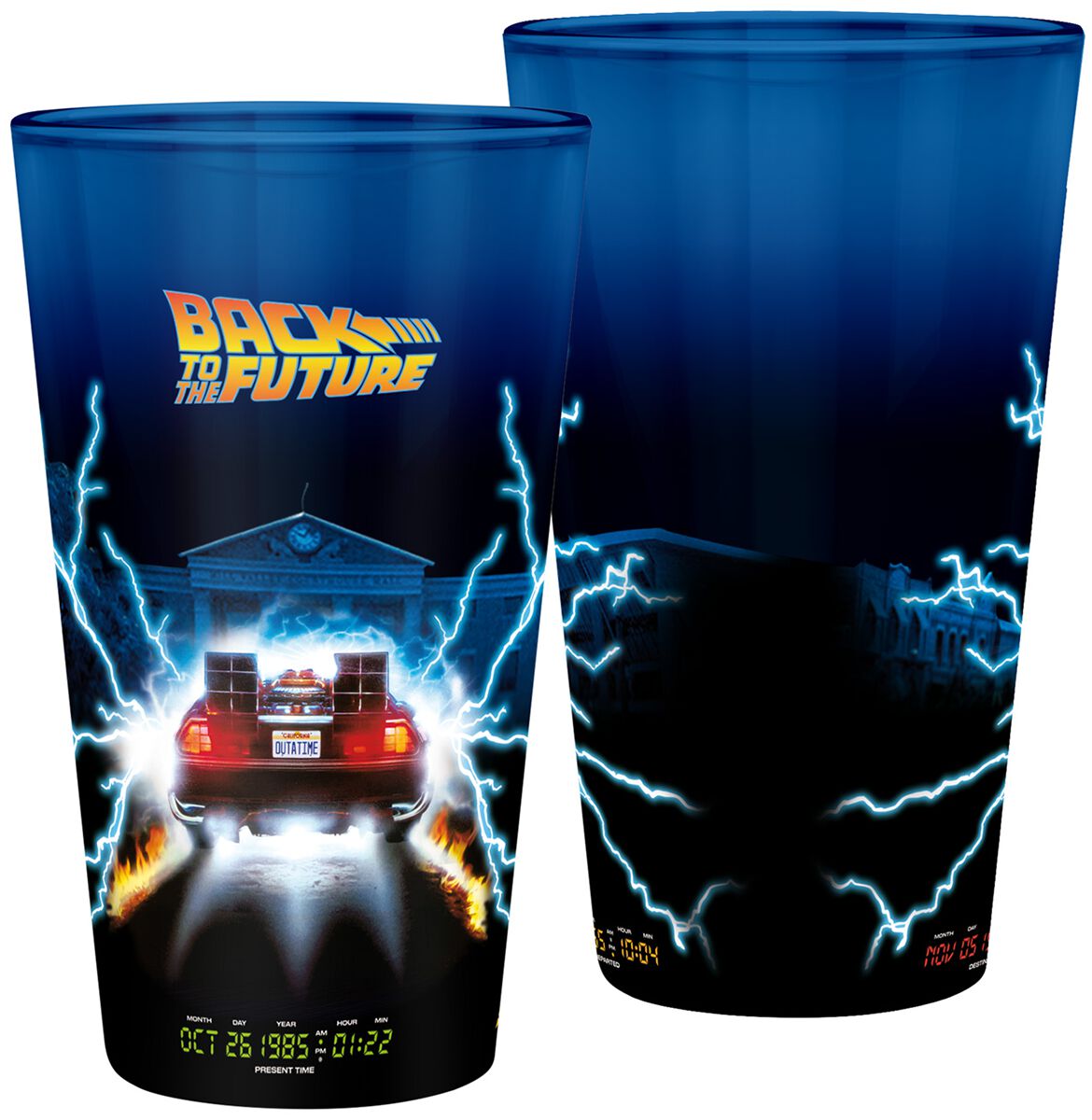 Verre  de Retour Vers Le Futur - Delorean - pour Unisexe - multicolore - Retour Vers Le Futur