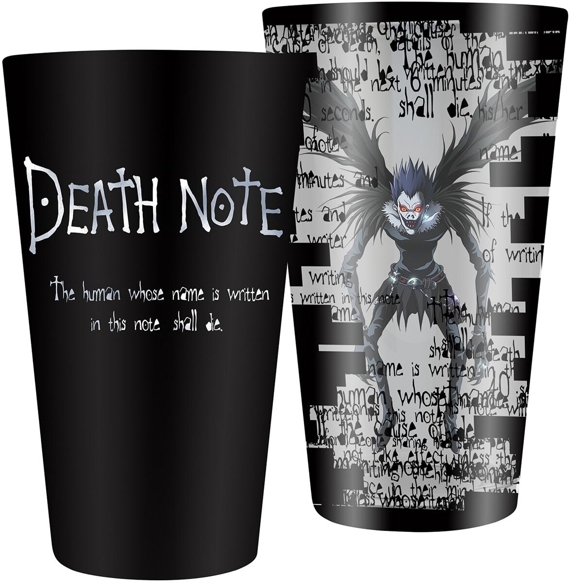 Verre  de Death Note - Ryuk - pour Indifférent - noir/blanc - Death Note