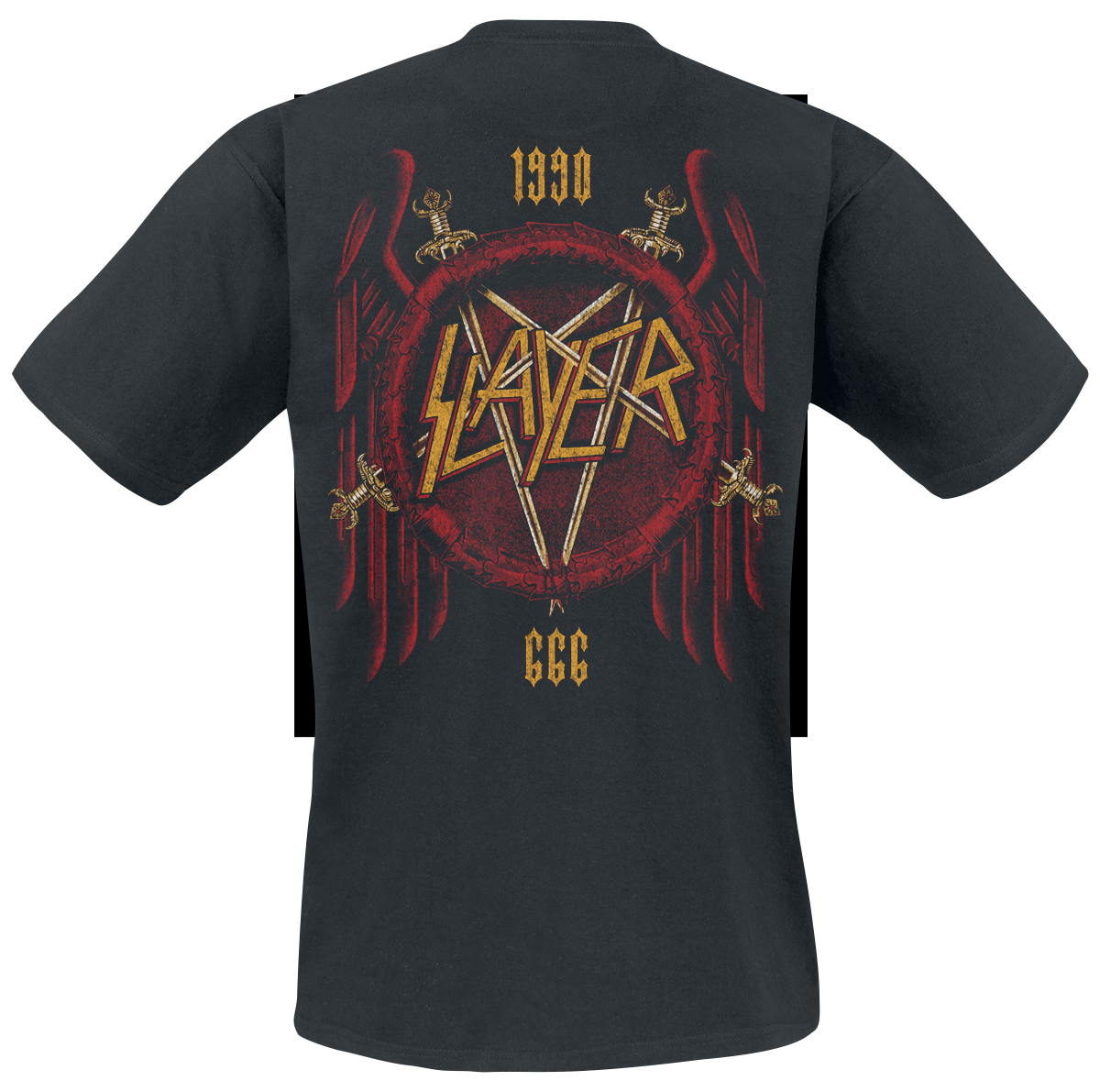 T-Shirt Manches courtes  de Slayer - Seasons Gold Eagle - S à XXL - pour Homme - noir - Slayer - View 2