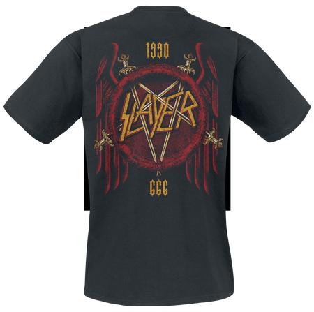 T-Shirt Manches courtes  de Slayer - Seasons Gold Eagle - S à XXL - pour Homme - noir - Slayer - View 2