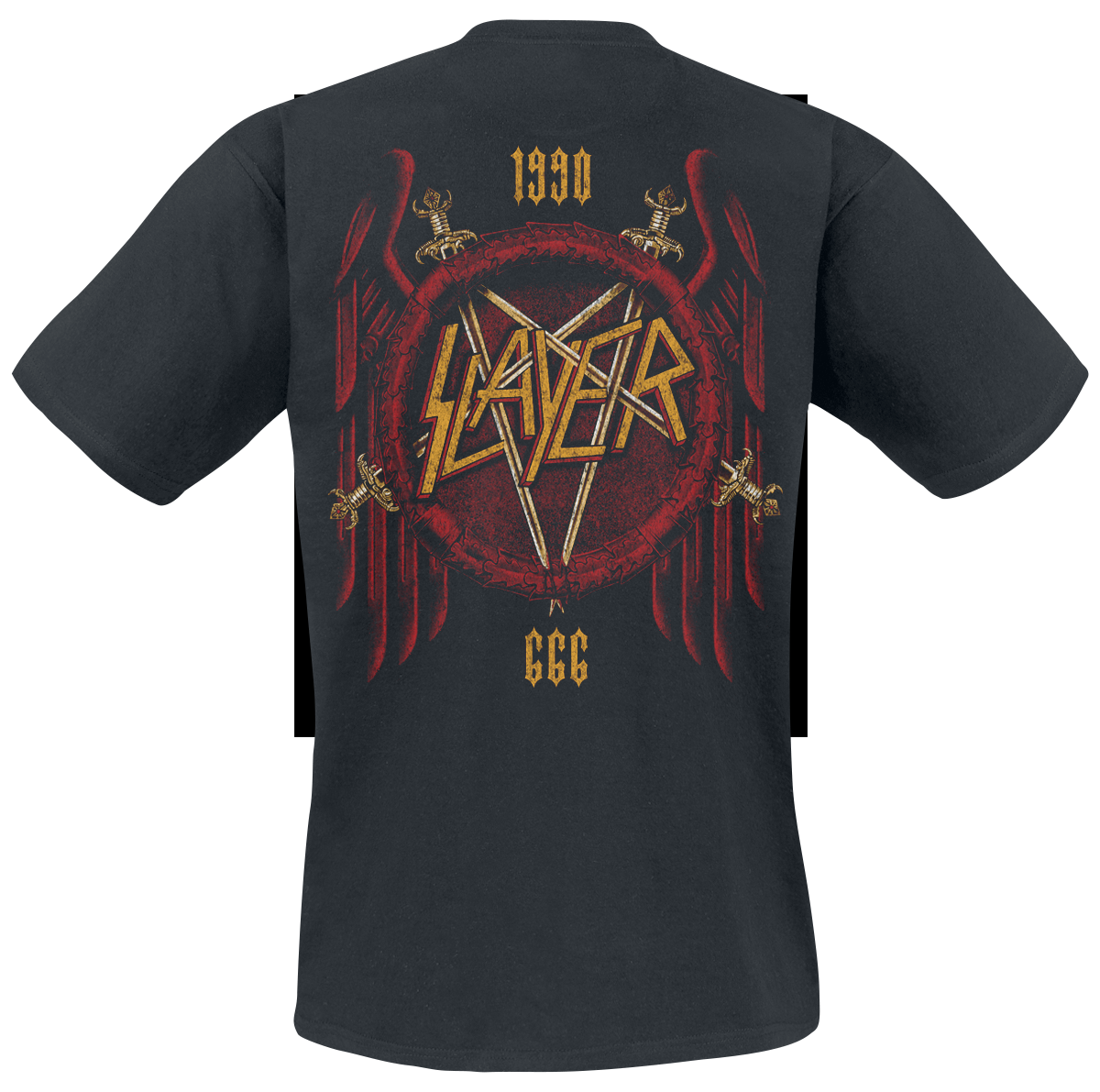 T-Shirt Manches courtes  de Slayer - Seasons Gold Eagle - S à 5XL - pour Homme - noir - Slayer - View 2
