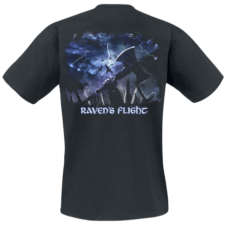 T-Shirt Manches courtes  de Amon Amarth - Ravens Flight - S à 4XL - pour Homme - noir - Amon Amarth - View 2