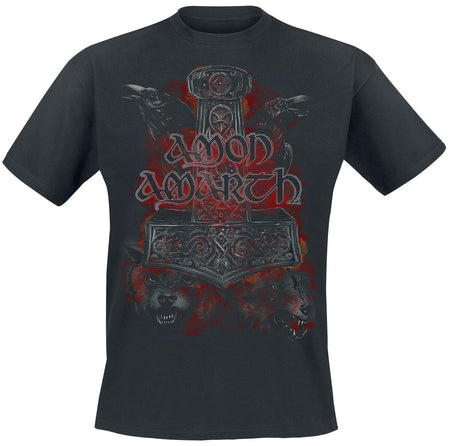 T-Shirt Manches courtes  de Amon Amarth - Crows And Wolves - S à 4XL - pour Homme - noir - Amon Amarth