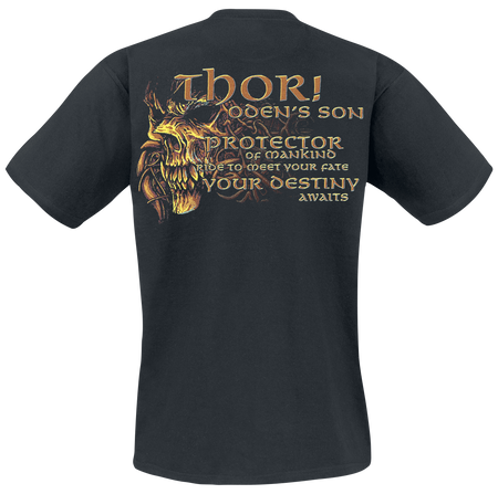 T-Shirt Manches courtes  de Amon Amarth - Thor - S à 3XL - pour Homme - noir - Amon Amarth - View 2