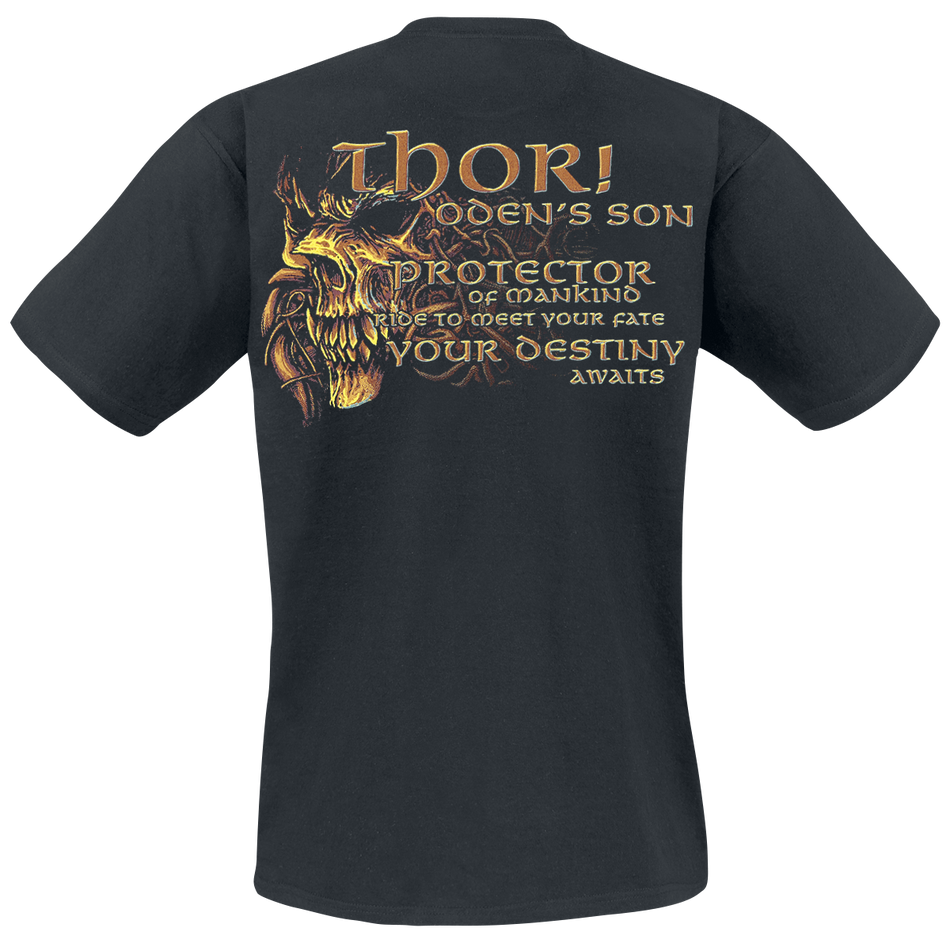 T-Shirt Manches courtes  de Amon Amarth - Thor - S à 3XL - pour Homme - noir - Amon Amarth - View 2