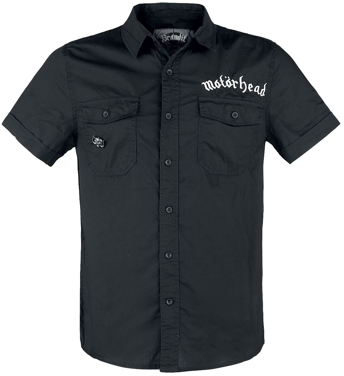 Chemise manches courtes  de Motörhead - Brandit Bastards - Roadstar Shirt - L à 5XL - pour Homme - noir - Motörhead