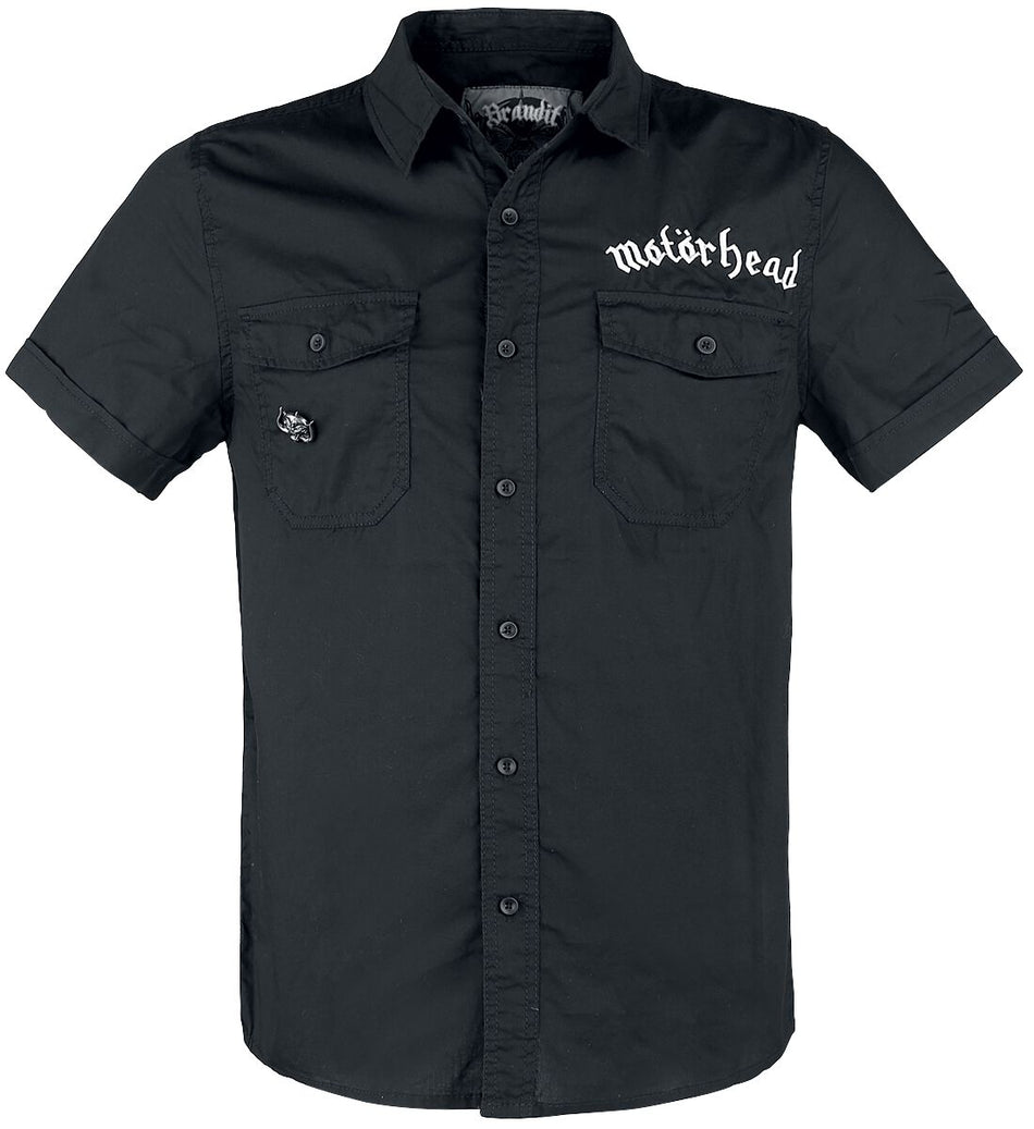 Chemise manches courtes  de Motörhead - Brandit Bastards - Roadstar Shirt - L à 5XL - pour Homme - noir - Motörhead
